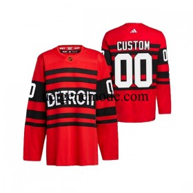 Herren Detroit Red Wings CUSTOM Eishockey Trikot Adidas 2022-2023 Reverse Retro Rot Authentic
